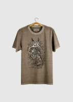 T-shirt masculina - Jacurutu (Bubo virginianus)