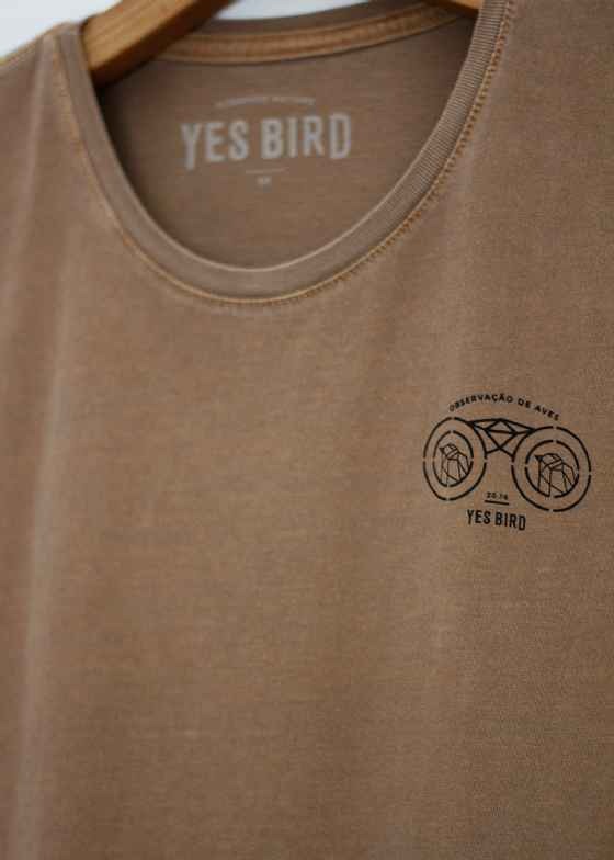 Camiseta Baby-look estonada - Observação de Aves