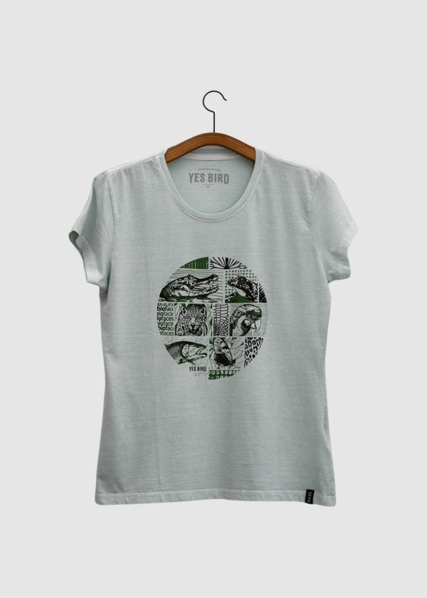 Camiseta Baby-look estonada - Biofaces