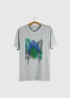 Camiseta estonada - Arara-azul-grande (Anodorhynchus hyacinthinus)