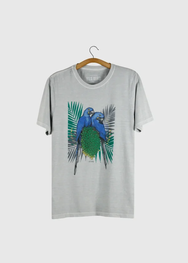 Camiseta estonada - Arara-azul-grande (Anodorhynchus hyacinthinus)