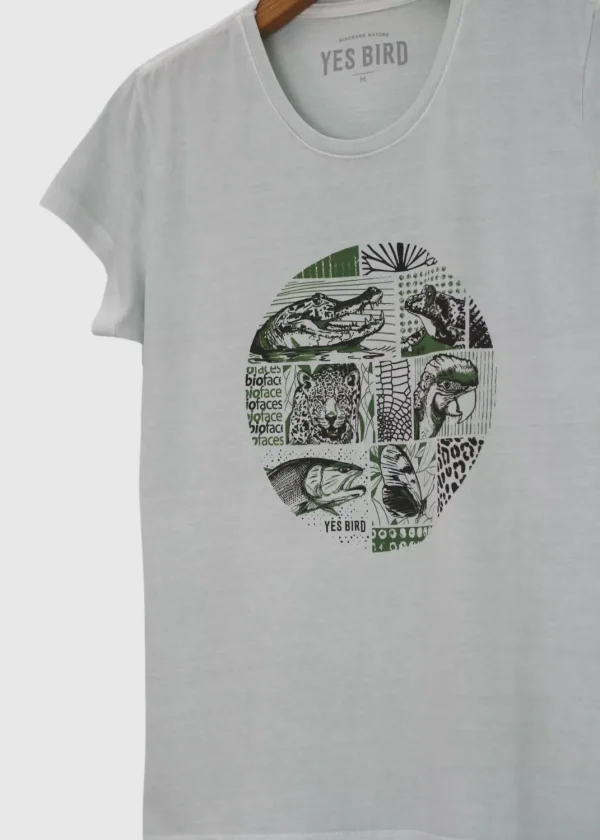 Camiseta Baby-look estonada - Biofaces