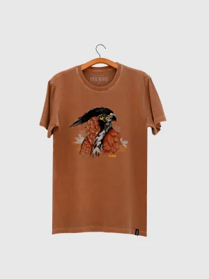T-shirt masculina - Gavião-de-penacho (Spizaetus ornatus)