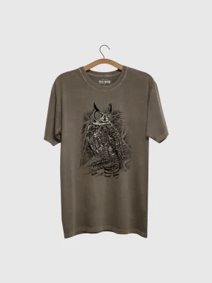 Camiseta estonada - Jacurutu (Bubo virginianus)