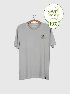 Camiseta Unissex estonada - Periquito-rico (Brotogeris tirica)