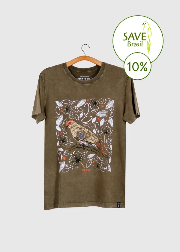 Camiseta estonada - Rolinha-do-planalto (Columbina cyanopis)