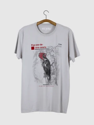 Camiseta Masculina - Pica-pau-de-cara-canela (Celeus galeatus)