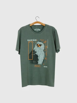 T-shirt estonada - Gavião-pato (Spizaetus melanoleucus)