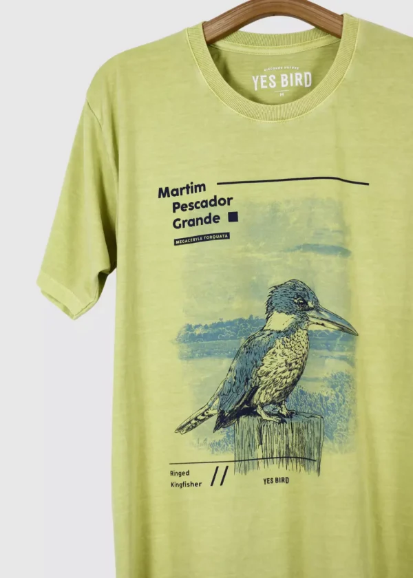 Camiseta estonada - Martim-pescador-grande (Megaceryle torquata)