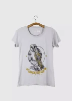 Camiseta Baby-look estonada - Suindara (Tyto furcata)