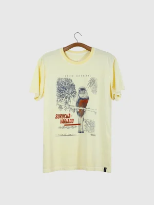 T-shirt masculina - Surucuá-variado (Trogon surrucura)