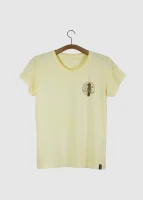 Camiseta Baby-look estonada - Beija-flor-vermelho (Chrysolampis mosquitus)