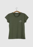 Camiseta Baby-look em Malha leve - Sabiá-laranjeira