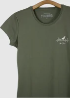 Camiseta Baby-look em Malha leve - Sabiá-laranjeira