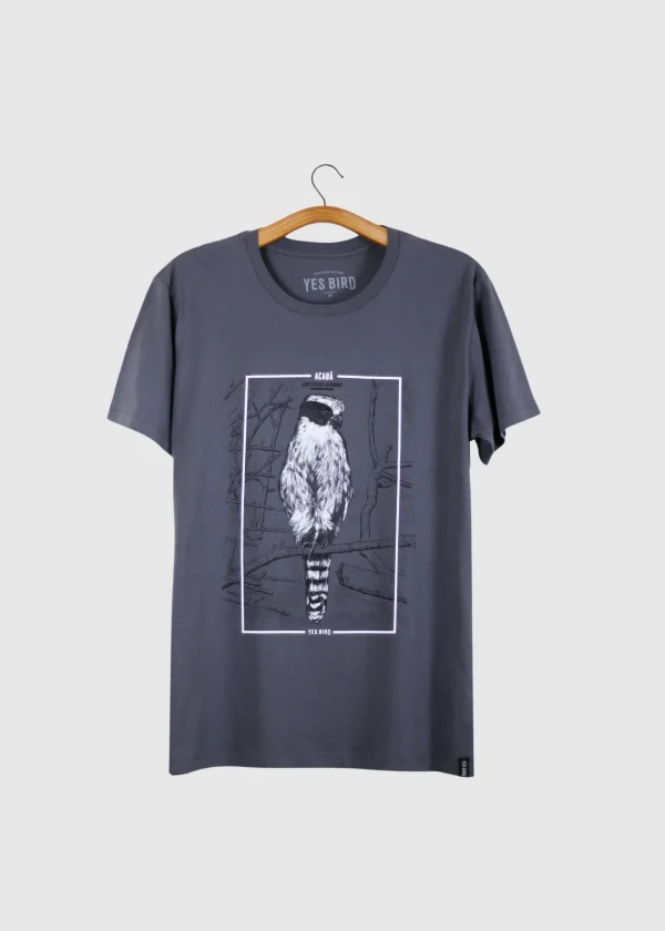 Camiseta em Malha leve - Acauã (Herpetotheres cachinnans)