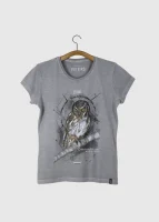 Camiseta Baby-look estonada - Corujinha-do-mato (Megascops choliba)