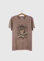 T-shirt masculina - Coruja-do-mato (Strix virgata)