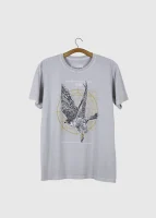 T-shirt masculina - Falcão-peregrino (Falco peregrinus)