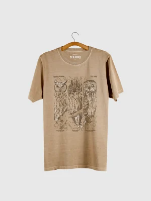 Camiseta estonada - Corujas (gênero asio)