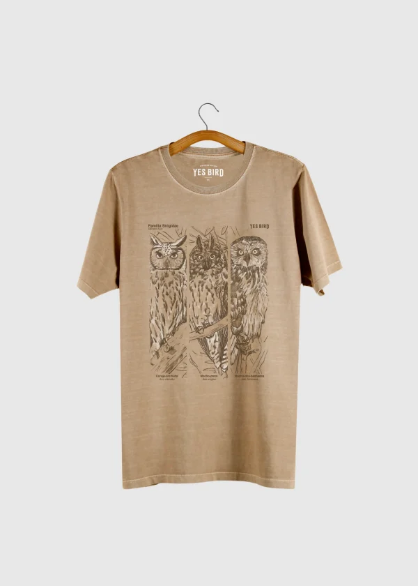 Camiseta estonada - Corujas (gênero asio)