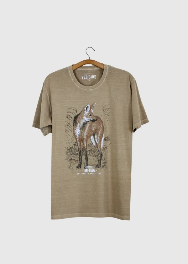 Camiseta estonada - Lobo-guará