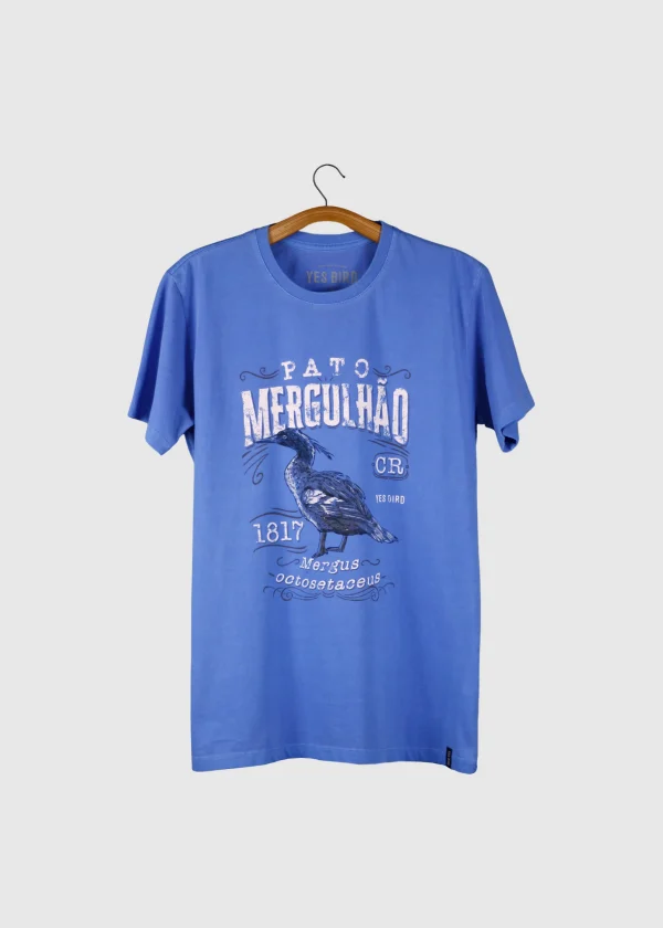 Camiseta masculina - Pato-mergulhão (Mergus octosetaceus)