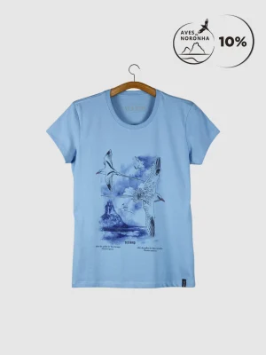 Camiseta Baby-look em Malha leve - Rabo-de-palha