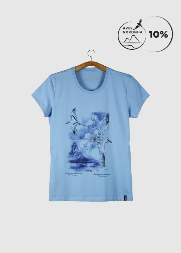 Camiseta Baby-look em Malha leve - Rabo-de-palha