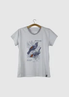 Camiseta Baby-look estonada - Saíras