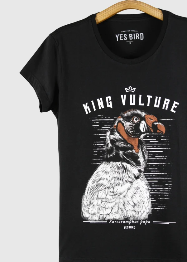 Camiseta Baby-look em Malha leve - Urubu-rei (Sarcoramphus papa)