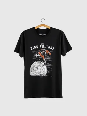 Camiseta em Malha leve - Urubu-rei (Sarcoramphus papa)