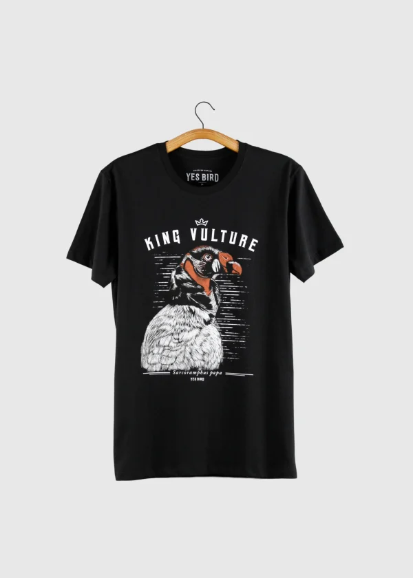 Camiseta em Malha leve - Urubu-rei (Sarcoramphus papa)