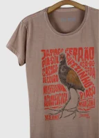 Camiseta Baby-look estonada - Jaçanã (Jacana jacana)