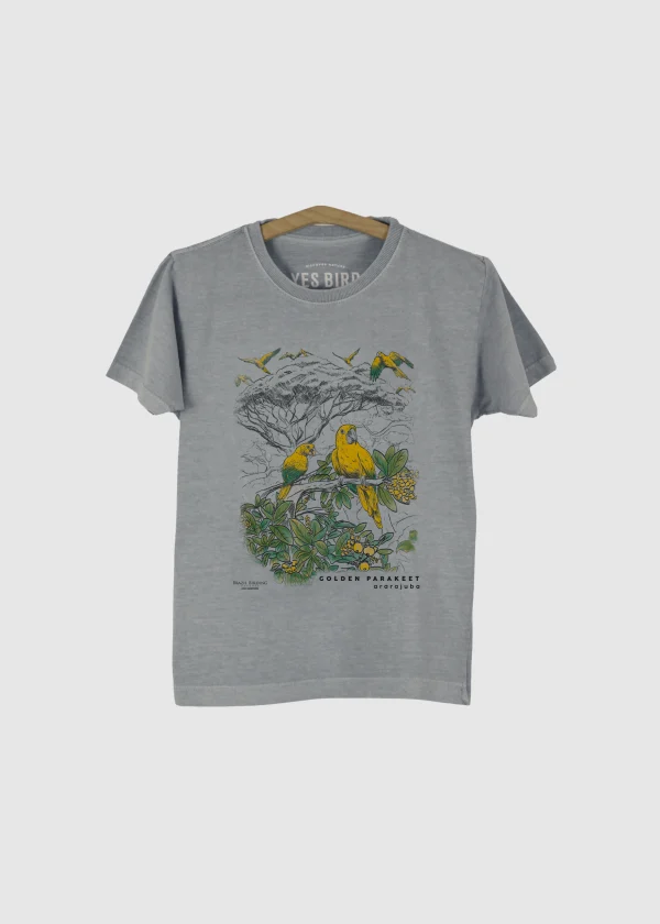 Camiseta Infantil - Ararajuba (Guaruba guarouba) - BBE