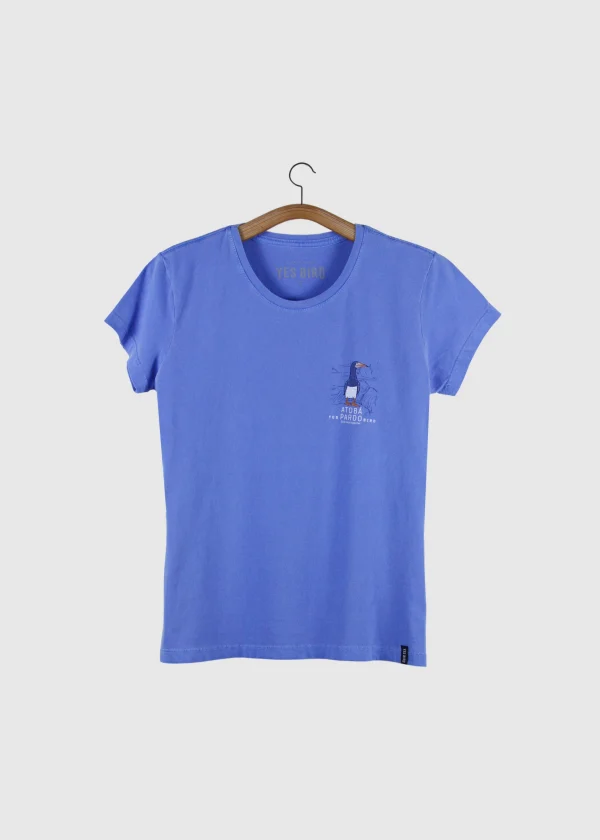 Camiseta Baby-look estonada - Atobá-pardo (Sula leucogaster)