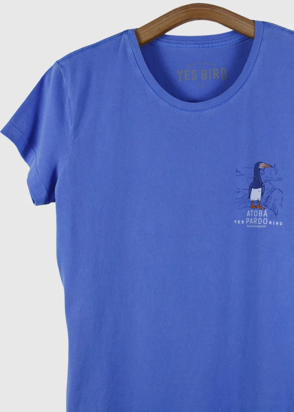 Camiseta Baby-look estonada - Atobá-pardo (Sula leucogaster)