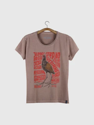 Camiseta Baby-look estonada - Jaçanã (Jacana jacana)