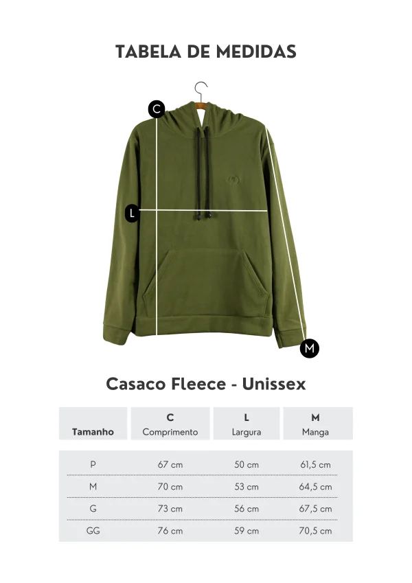 Casaco Unissex em Fleece - Urutau