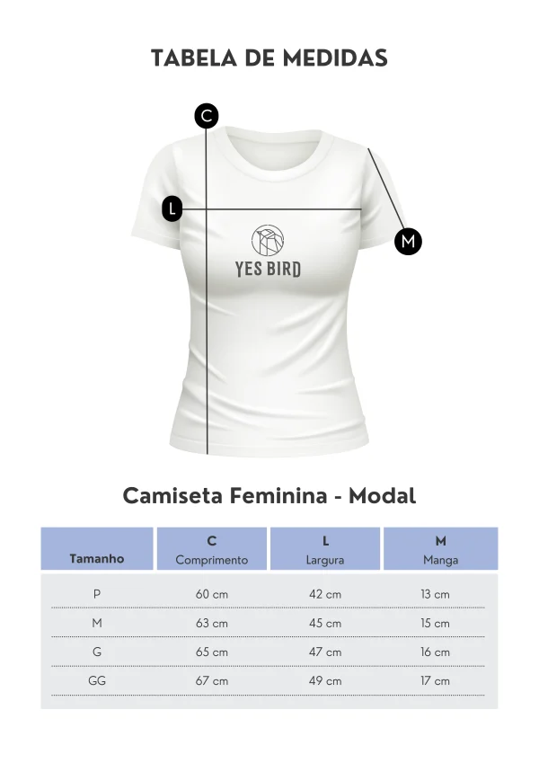 Camiseta Feminina - Modal