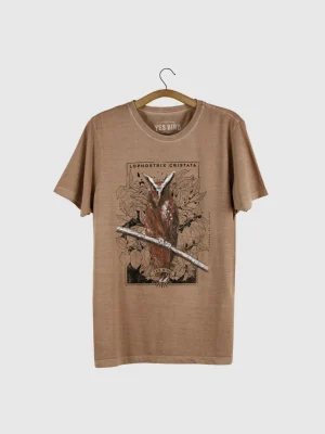 T-shirt estonada - Coruja-de-crista (Lophostrix cristata)
