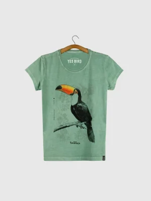 Camiseta Baby-look estonada - Tucanuçu (Ramphastos toco)