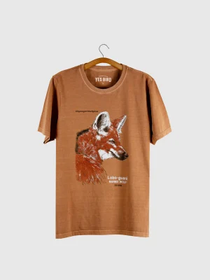 T-shirt estonada - Lobo-guará (Chrysocyon brachyurus)