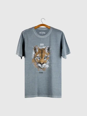T-shirt estonada - Onça-parda (Puma concolor)