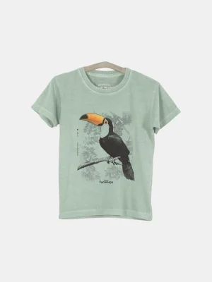 Camiseta infantil estonada - Tucanuçu (Ramphastos toco)