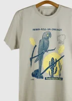 Camiseta em Malha leve - Arara-azul-da-caatinga (Anodorhynchus leari)