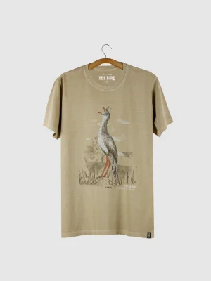 T-shirt masculina - Seriema (Cariama cristata)