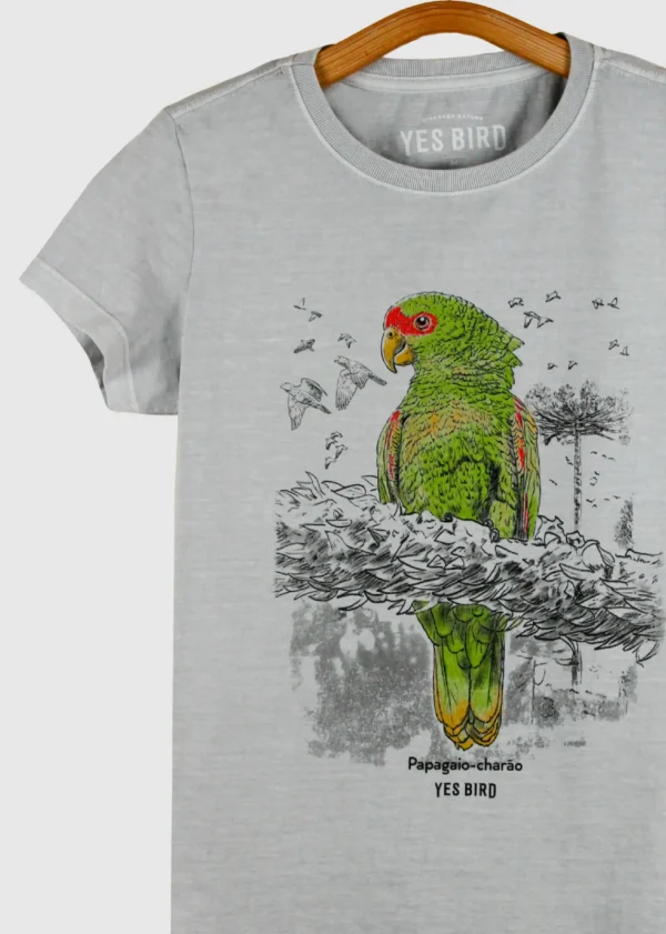 Camiseta Baby-look - Papagaio-charão (Amazona pretrei)