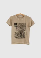 Camiseta Infantil estonada - Onça-pintada