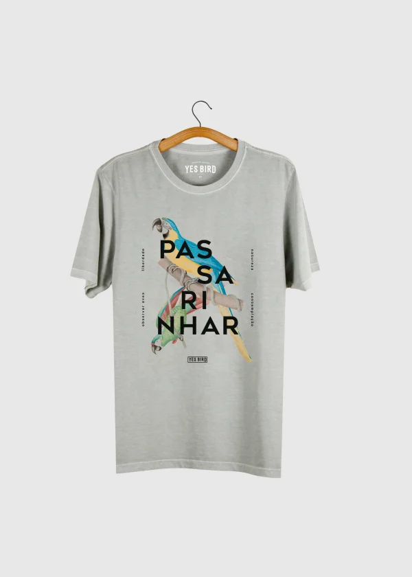 T-shirt masculina - Passarinhar