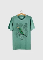 T-shirt masculina - Tucaninho-de-nariz-amarelo (Aulacorhynchus atrogularis)